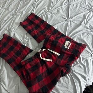 Red and Black Plaid Pajama Pants